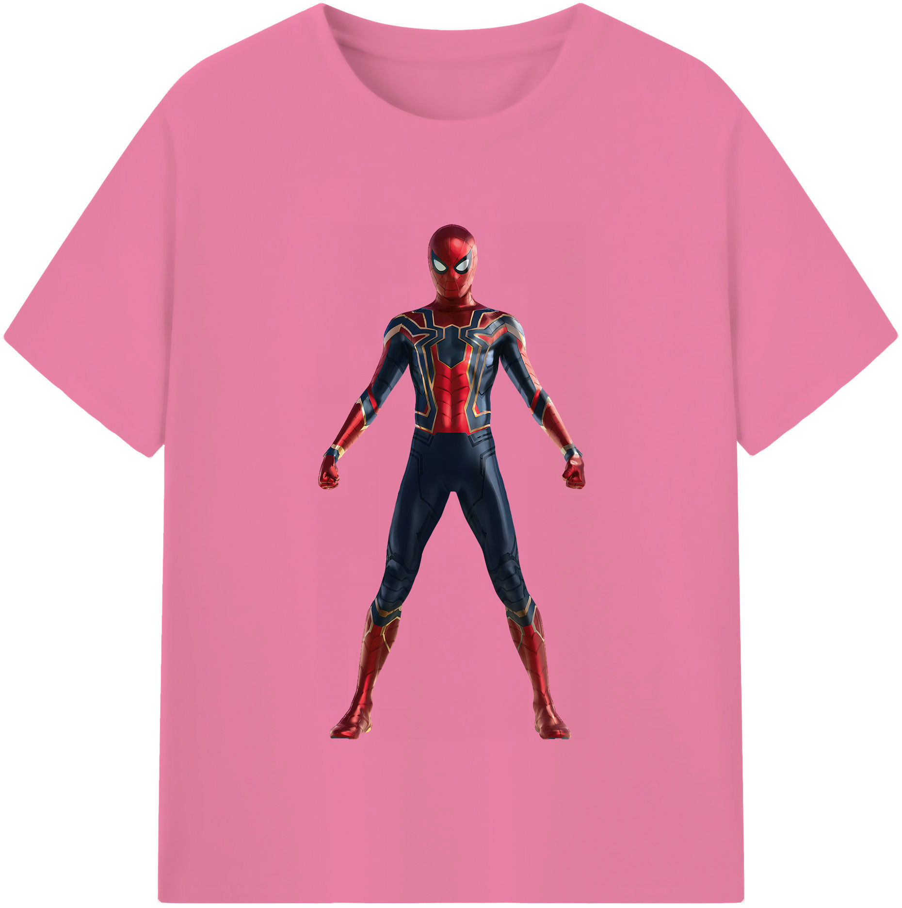 （画像用） Spider Man スパイダーマン 綿100％半袖Tシャツ（フロントプリント）